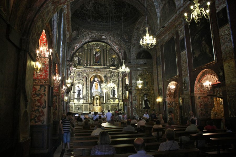 Interior biserică sudul Spaniei