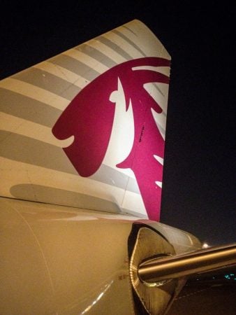 Aripă spate avion Qatar