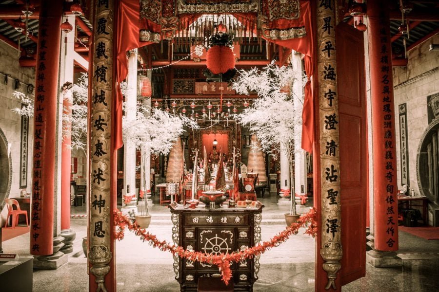 Interior templu chinezesc Georgetown