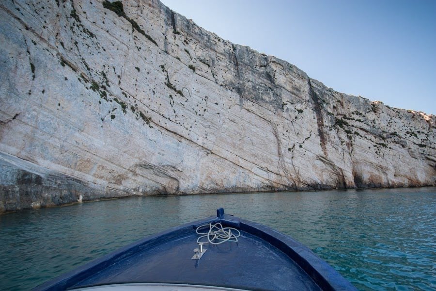 Cu barca spre Blue Caves, Zakynthos